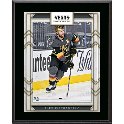 Plaque de joueur sublimée de 10,5" x 13" des Vegas Golden Knights d'Alex Pietrangelo