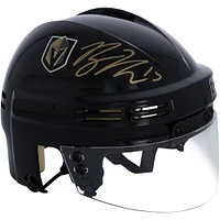Casque mini noir autographié par Ben Hutton Vegas Golden Knights