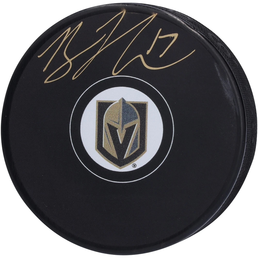 Rondelle de hockey autographiée par Ben Hutton des Vegas Golden Knights