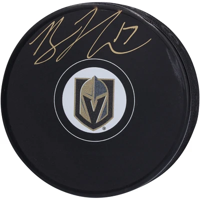 Rondelle de hockey autographiée par Ben Hutton des Vegas Golden Knights