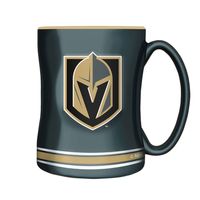 Black Vegas Golden Knights Sculpted Relief Mug