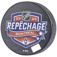 Rondelle de hockey autographiée par Brendan Brisson des Golden Knights de Vegas lors du repêchage de la LNH 2020