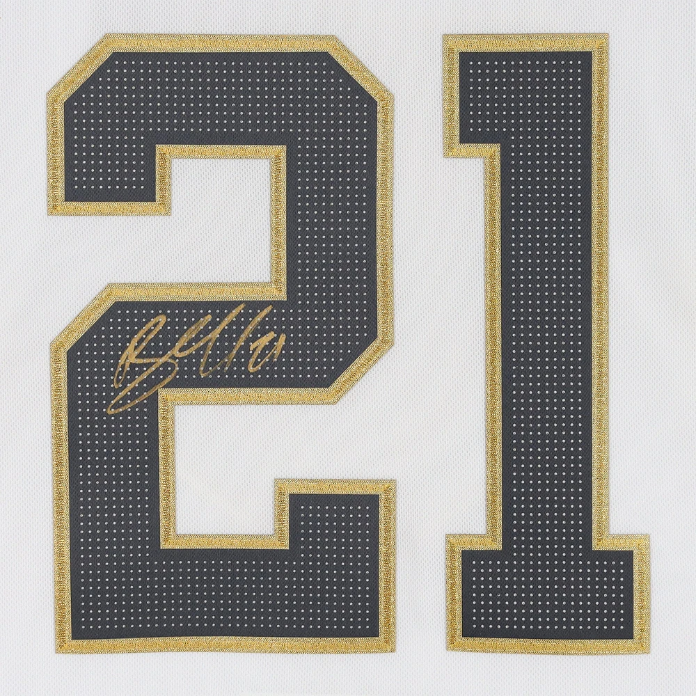 Maillot authentique adidas blanc autographié par Brett Howden des Vegas Golden Knights avec écusson de la finale de la Coupe Stanley 2023