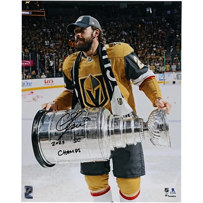 Chandler Stephenson Vegas Golden Knights Autographed 2023 Stanley Cup Champions 16" x 20" Raising Cup Photograph with "2023 SC Champs" Inscription