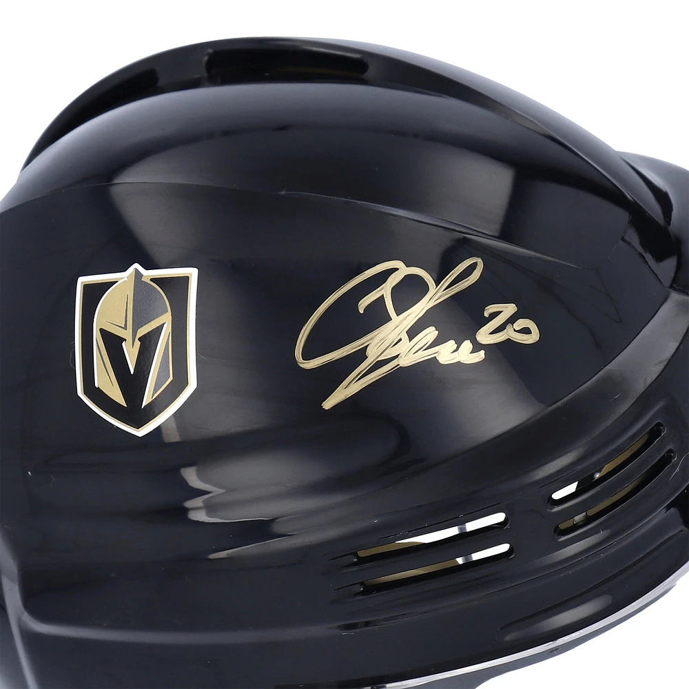 Casque mini noir autographié par Chandler Stephenson Vegas Golden Knights