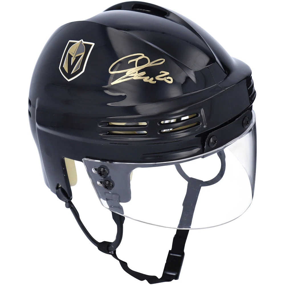 Casque mini noir autographié par Chandler Stephenson Vegas Golden Knights