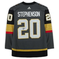 Maillot authentique Adidas gris autographié par Chandler Stephenson des Vegas Golden Knights
