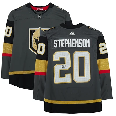 Maillot authentique Adidas gris autographié par Chandler Stephenson des Vegas Golden Knights