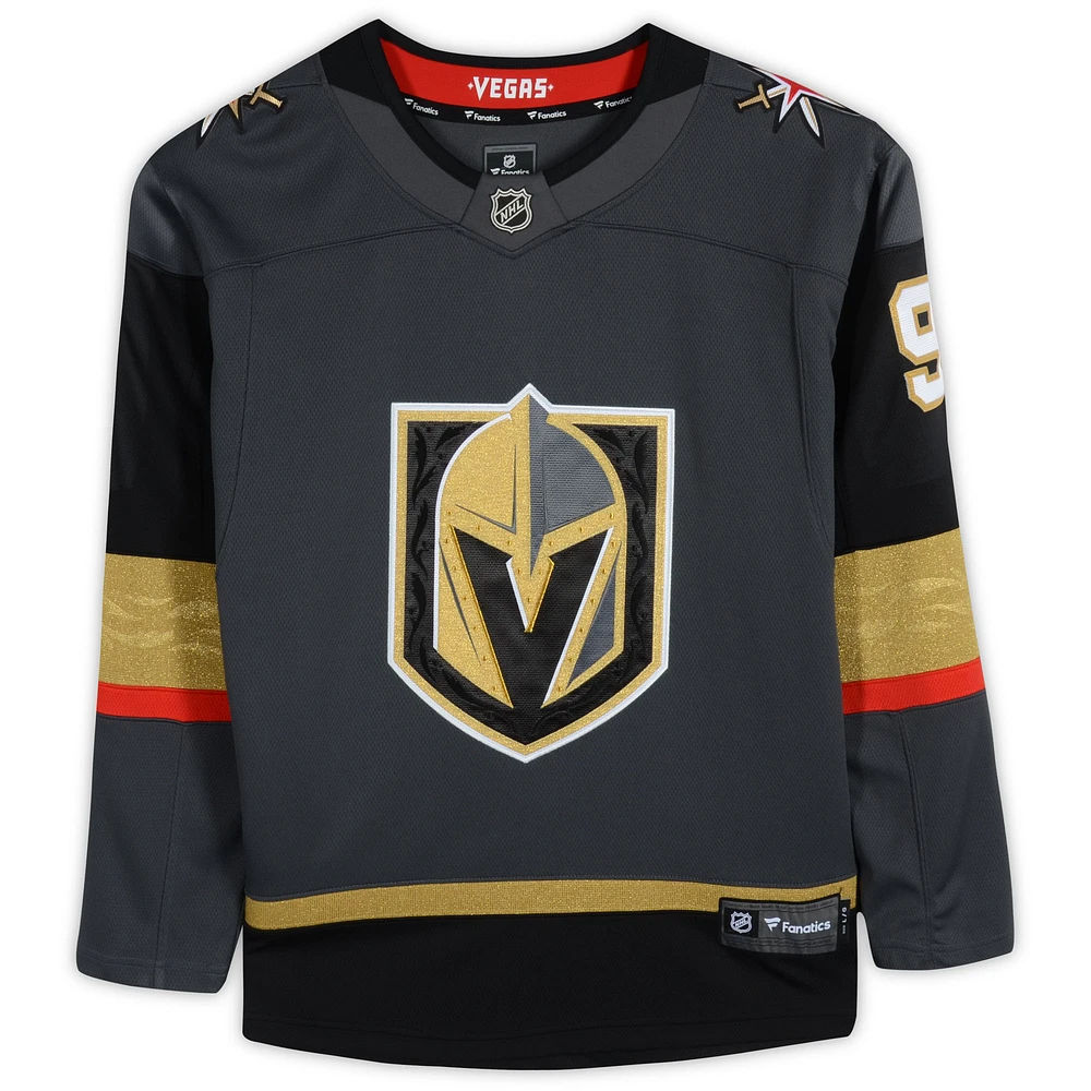 Maillot Breakaway des Fanatics noirs autographiés par Cody Glass Vegas Golden Knights avec plusieurs inscriptions