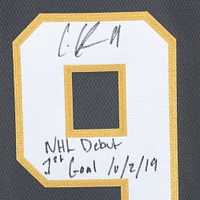 Maillot Breakaway des Fanatics noirs autographiés par Cody Glass Vegas Golden Knights avec plusieurs inscriptions