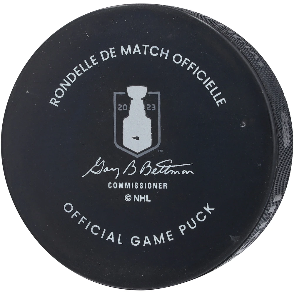 Fanatics Authentic Jonathan Marchessault Vegas Golden Knights vs. Florida Panthers Autographed 2023 Stanley Cup Final Matchup Official Game Puck