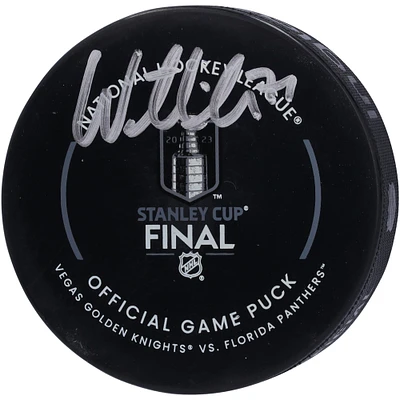 Fanatics Authentic William Karlsson Vegas Golden Knights vs. Florida Panthers Autographed 2023 Stanley Cup Final Matchup Official Game Puck