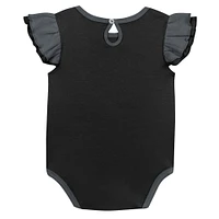 Girls Infant Black/Gray Vegas Golden Knights Two-Pack Training Bodysuit Set