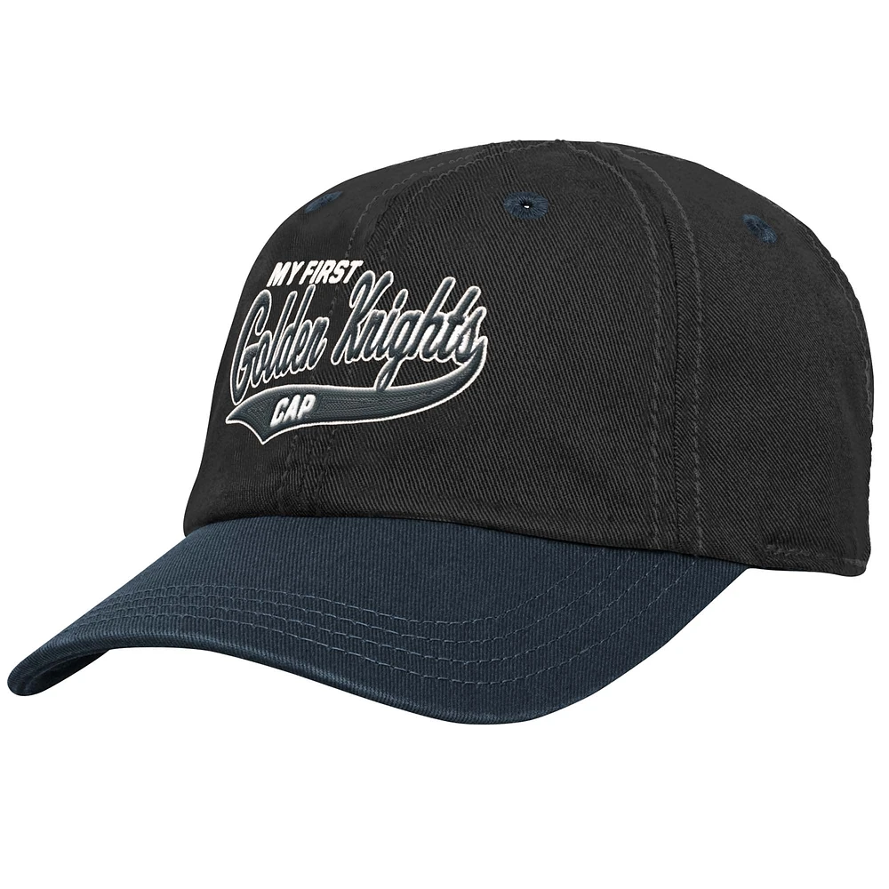 Casquette souple et flexible My First Tail Sweep pour bébé Black Vegas Golden Knights