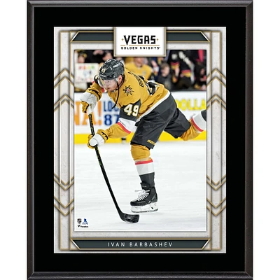 Plaque de joueur sublimée de 10,5" x 13" des Vegas Golden Knights d'Ivan Barbashev