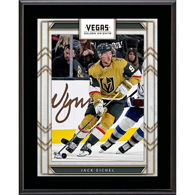 Plaque de joueur sublimée de 10,5" x 13" des Golden Knights de Vegas de Jack Eichel