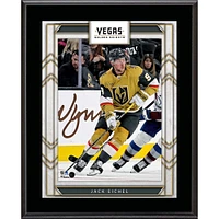 Plaque de joueur sublimée de 10,5" x 13" des Golden Knights de Vegas de Jack Eichel
