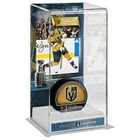 Jack Eichel Vegas Golden Knights 2023 Stanley Cup Champions Logo Deluxe Tall Hockey Puck Case