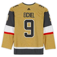 Maillot Adidas authentique doré autographié par Jack Eichel Vegas Golden Knights, champion de la Coupe Stanley 2023, avec écusson de la Coupe Stanley