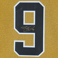Maillot Adidas authentique doré autographié par Jack Eichel Vegas Golden Knights, champion de la Coupe Stanley 2023, avec écusson de la Coupe Stanley