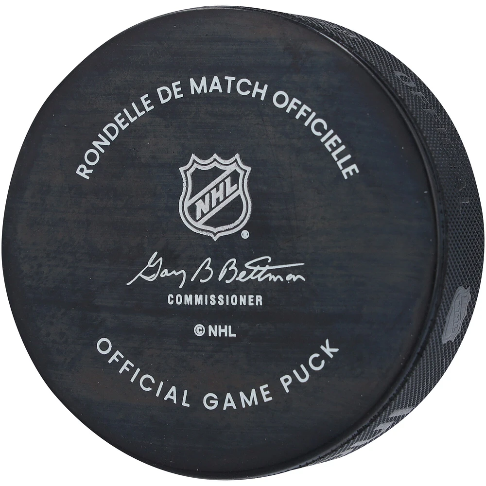 Rondelle de jeu officielle autographiée par Jack Eichel Vegas Golden Knights pour le match des étoiles de la LNH 2024
