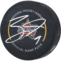 Rondelle de jeu officielle autographiée par Jack Eichel Vegas Golden Knights pour le match des étoiles de la LNH 2024