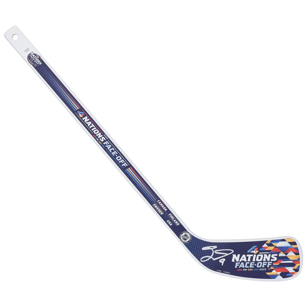 Jack Eichel Vegas Golden Knights Autographed 4 Nations Face-Off Mini Wood Stick