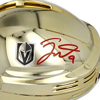 Jack Eichel Vegas Golden Knights Autographed Gold Chrome Mini Helmet