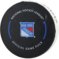 Rondelle de but utilisée par Jack Eichel des Golden Knights de Vegas contre les Rangers de New York le 2 février 2025 - Deuxième de deux buts marqués