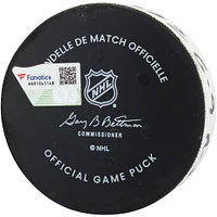Rondelle de but utilisée par Jack Eichel des Golden Knights de Vegas contre les Rangers de New York le 2 février 2025 - Deuxième de deux buts marqués