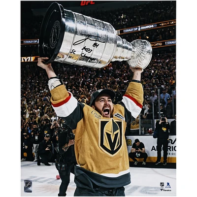 Photographie autographiée de Jonathan Marchessault des Golden Knights de Vegas, champions de la Coupe Stanley 2023, 16" x 20" avec l'inscription "2023 SC Champs"