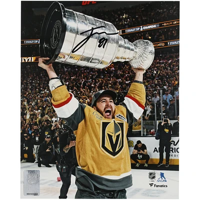 Jonathan Marchessault Vegas Golden Knights Autographed 2023 Stanley Cup Champions 8" x 10" Raising Cup Photograph