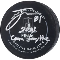 Jonathan Marchessault Vegas Golden Knights Autographed 2023 Stanley Cup Final Official Game Puck with "2023 Conn Smythe" Inscription