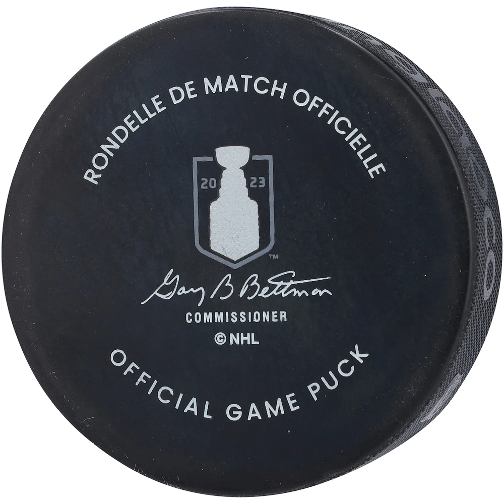 Jonathan Marchessault Vegas Golden Knights Autographed 2023 Stanley Cup Final Official Game Puck with "2023 Conn Smythe" Inscription