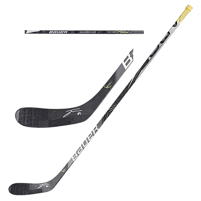 Bâton de hockey Bauer noir autographié par Jonathan Marchessault des Golden Knights de Vegas contre les Canucks de Vancouver le 13 novembre 2021