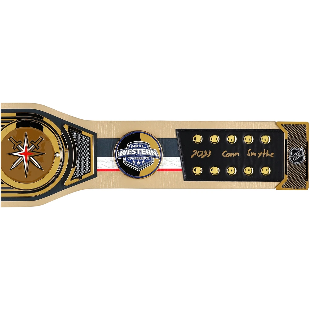 Jonathan Marchessault Vegas Golden Knights Autographed WWE Legacy Title Belt with "2023 Conn Smythe" Inscription - Limited Edition #5/5