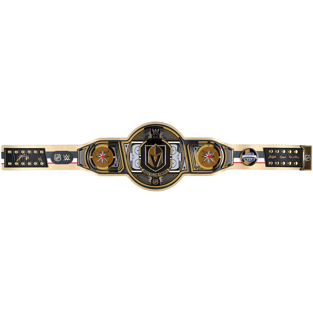 Jonathan Marchessault Vegas Golden Knights Autographed WWE Legacy Title Belt with "2023 Conn Smythe" Inscription - Limited Edition #5/5