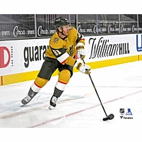Jonathan Marchessault Vegas Golden Knights Unsigned Gold Alternate Jersey Skating with Puck vs. Arizona Coyotes Photograph