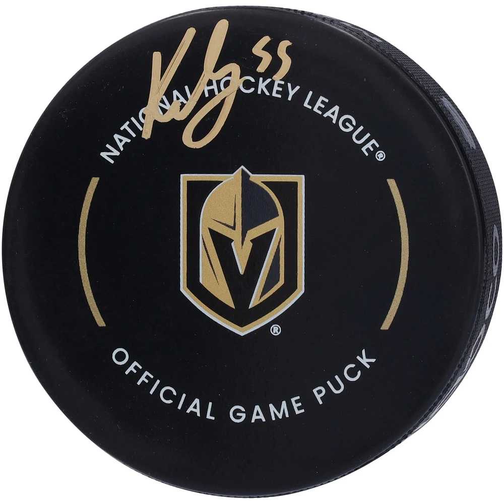 Keegan Kolesar Vegas Golden Knights Autographed Official Game Puck