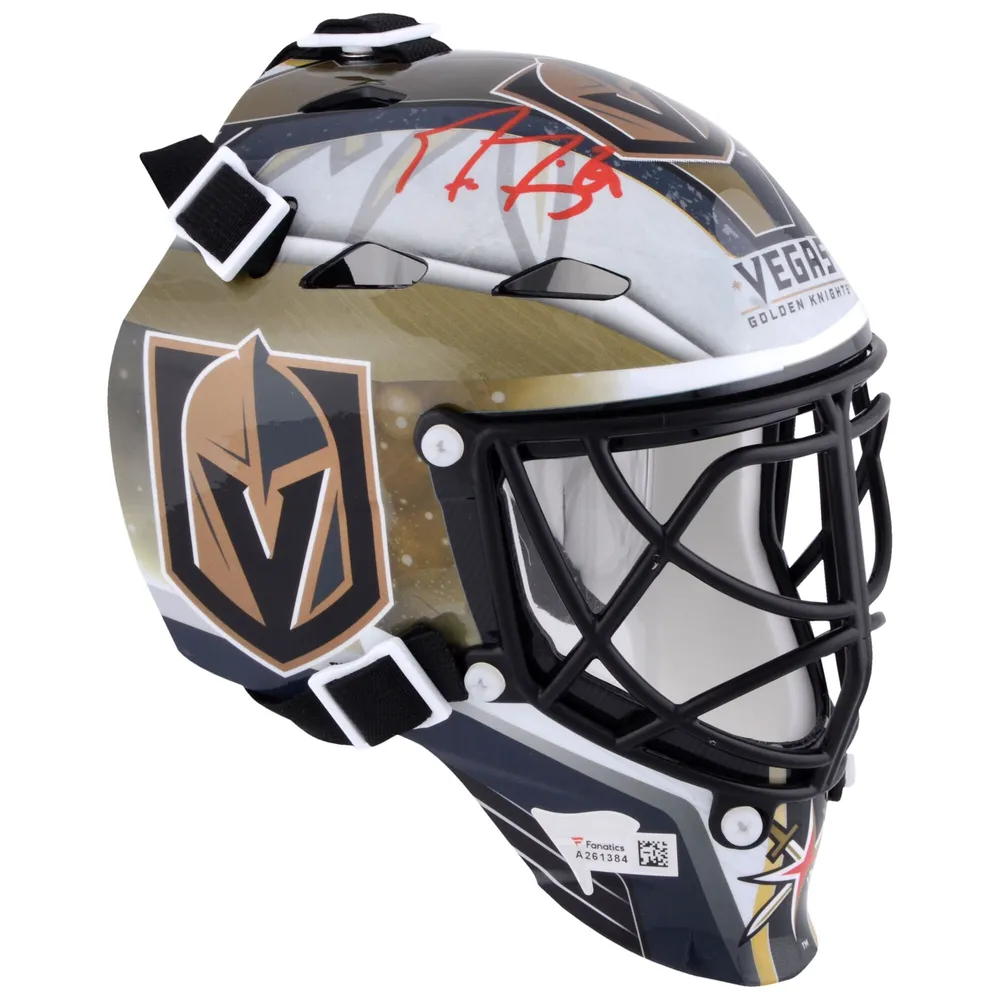 LOGAN THOMPSON Autographed Vegas Golden Knights Replica Goalie Mask  FANATICS
