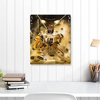 Impression giclée sur toile autographiée de 16" x 20" de Marc-André Fleury Vegas Golden Knights - Art de Jordan Spector - Édition limitée de 10