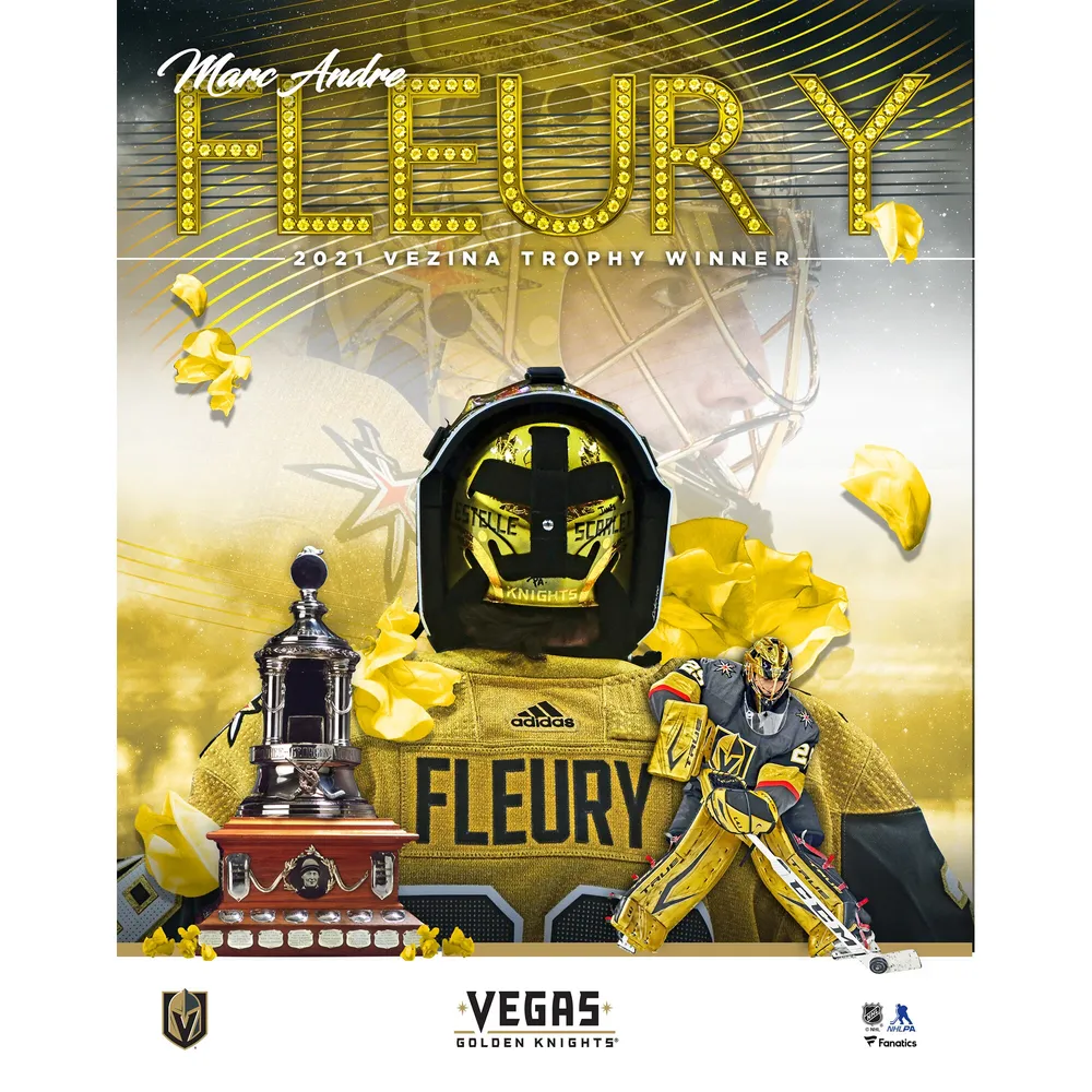 Marc-Andre Fleury Vegas Golden Knights Fanatics Authentic Framed 15 x 17  2021 Vezina Trophy Winner Collage
