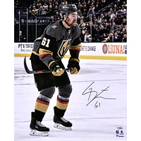 Mark Stone Vegas Golden Knights Autographed 16" x 20" Black Jersey Skating Photograph