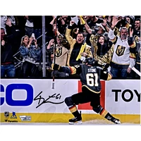 Mark Stone Vegas Golden Knights Autographed 8" x 10" Goal Celebration Photograph