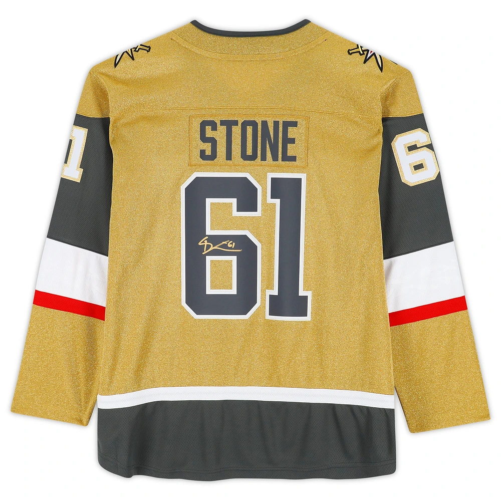 Mark Stone Vegas Golden Knights Autographed Gold Fanatics Breakaway Jersey with 2023 Stanley Cup Final Patch
