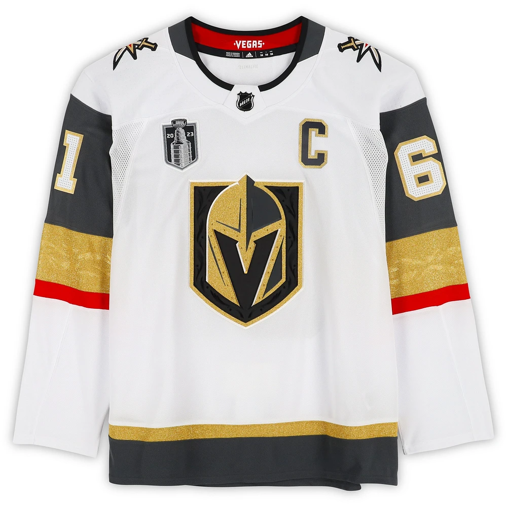 Mark Stone Vegas Golden Knights Autographed White adidas Authentic Jersey with 2023 Stanley Cup Final Patch 