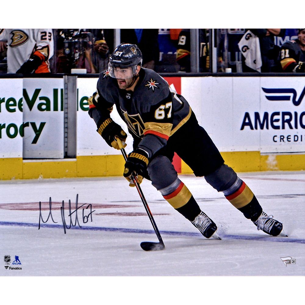 Max Pacioretty Vegas Golden Knights Autographed 16" x 20" Black Jersey Skating Photograph