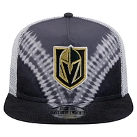 Men's New Era  Black/Gray Vegas Golden Knights Throwback V-Dye Adjustable Golfer Hat