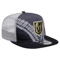 Men's New Era  Black/Gray Vegas Golden Knights Throwback V-Dye Adjustable Golfer Hat