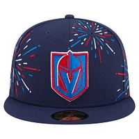 Men's New Era  Navy Vegas Golden Knights Americana Fireworks 59FIFTY Fitted Hat